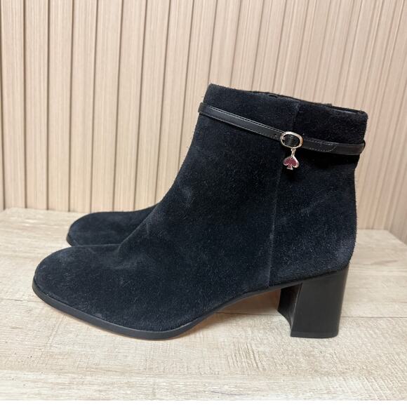Kate Spade New York Madison Suede Leather Ankle Boots Size 11M Women's Shoes - Picture 4 of 11